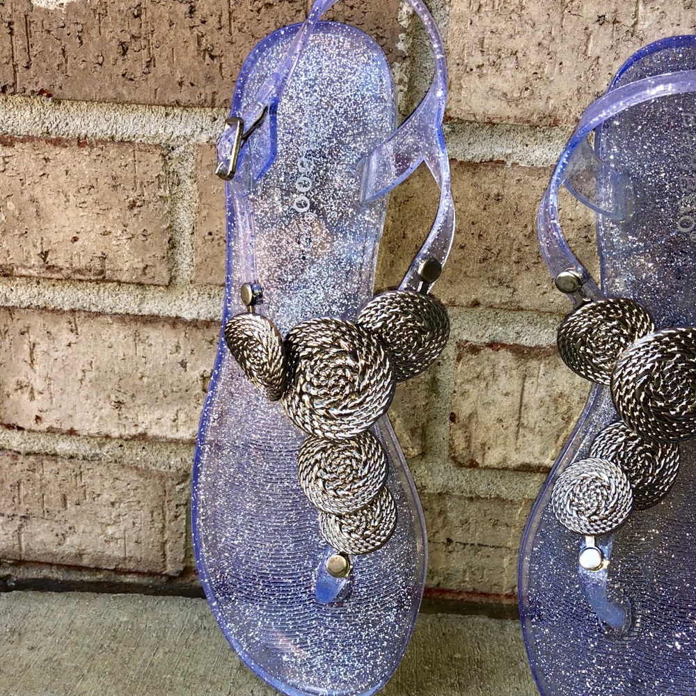 Jelly flat sandals